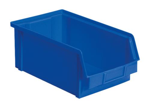 Bac à bec empilable Classic avec grande poignée encastrée, bleu, profondeur 350 mm