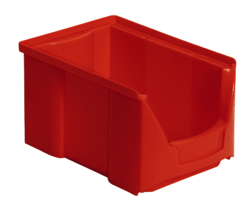 Bac à bec empilable Futura avec ouverture de prise profonde, rouge, profondeur 230 mm