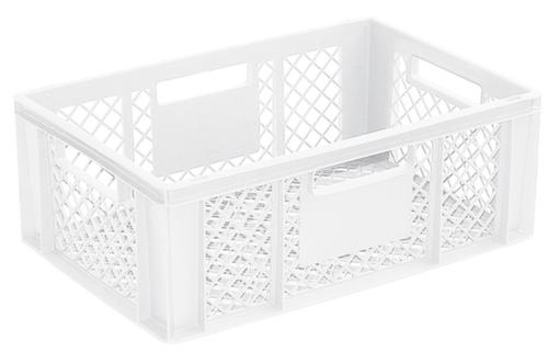 Conteneurs gerbables Euronorm Basic à fond nervuré renforcé, blanc, capacité 43 l