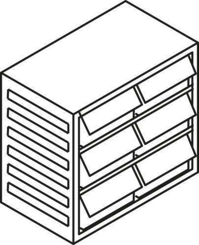 Treston Bloc à tiroirs transparents pour porte-revues