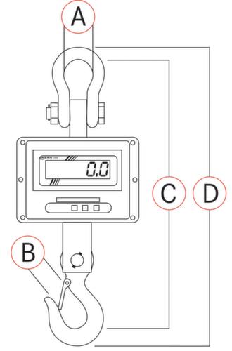 KERN Balance à grue avec une portée allant jusqu'à 10 t