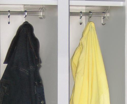 PAVOY Armoire vestiaire Z Basis avec banc + 4 compartiments, largeur de compartiment 400 mm