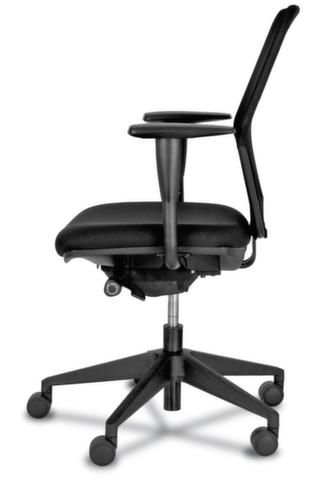 Siège de bureau pivotant, Dossier maille, noir