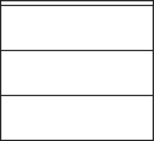 C+P Armoire à portes coulissantes pour bureau ERGO gris clair avec plateau supérieur