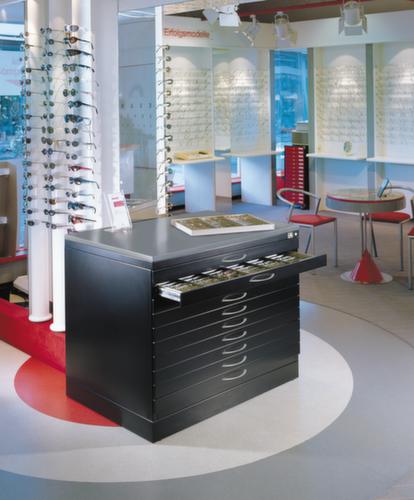 C+P Armoire de rangement à plat, hauteur x largeur x profondeur 760 x 1100 x 765 mm