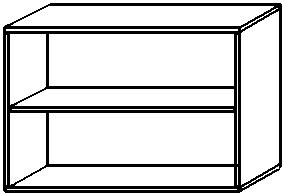 Gera Rayonnage de bureau Pro avec paroi arrière, largeur 1000 mm, 2 HC