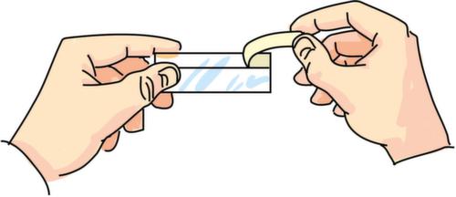 Porte-étiquettes autocollants à découper, hauteur x longueur 39 x 1000 mm