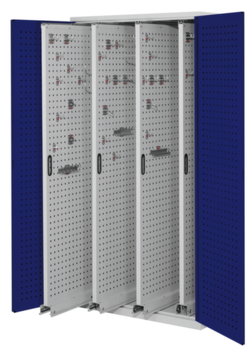 Kappes Armoire verticale RasterPlan®, 4 extensions, RAL7035 gris clair/RAL5010 bleu gentiane