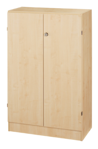 Armoire à portes battantes Up and Down, 3 hauteurs des classeurs, érable/érable