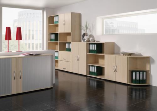 Gera Armoire combinée de bureau Milano avec casiers ouverts
