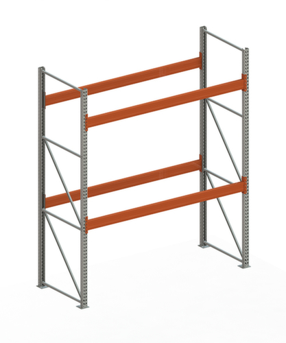 META Rayonnage à palettes MULTIPAL pour fûts et GRV/IBC pour 9 palettes, largeur 2870 mm, 3 niveaux de stockage
