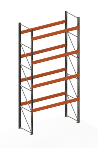META Rayonnage à palettes MULTIPAL pour 15 palettes, largeur 2870 mm, 5 niveaux de stockage