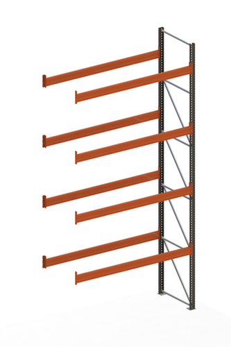 META Rayonnage à palettes MULTIPAL pour 15 palettes, largeur 2785 mm, 5 niveaux de stockage
