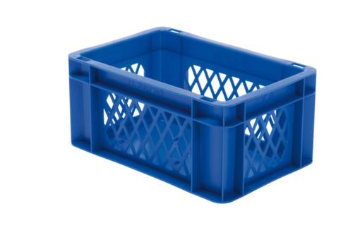 Bac gerbable norme Europe parois ajourées, bleu, capacité 5,5 l