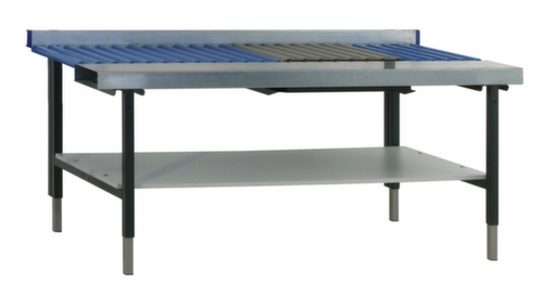 Rocholz table pour convoyeur à rouleaux à hauteur réglable, largeur x profondeur 1955 x 920 mm