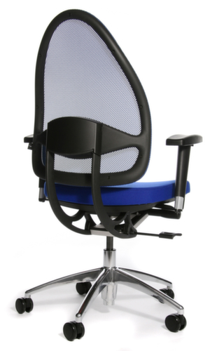 Topstar Siège de bureau pivotant Open Base + Art OPEN BASE 10 avec articulation Body-Balance-Tec®, Dossier maille, bleu