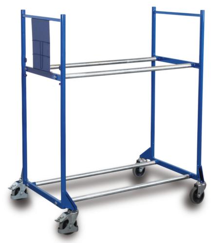 VARIOfit Chariot à pneus pour 8 pneus, force 300 kg, 2 plateaux