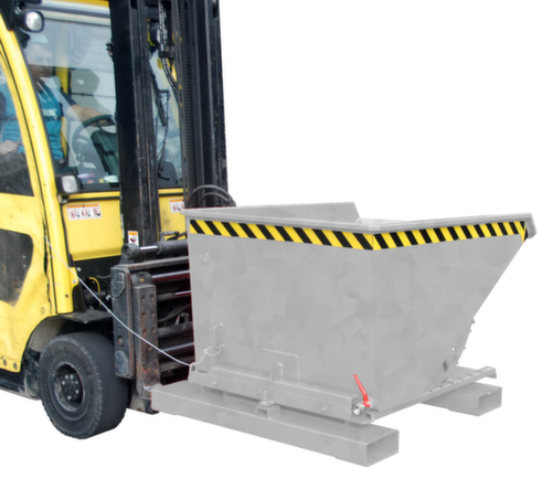 Benne basculante copeaux 3 côtés
