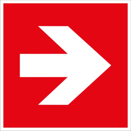 Panneau incendie SafetyMarking® Flèche, étiquette, à longue postluminescence