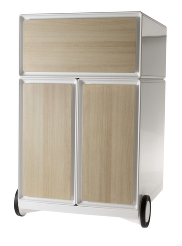 Paperflow Conteneur à roulettes easyBox avec tiroir HR, 1 tiroir(s), blanc/hêtre