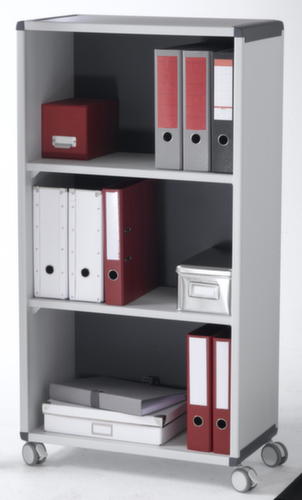 Paperflow Chariot roulant avec compartiments, gris/anthracite