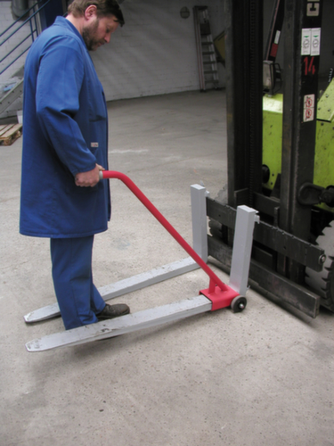 Bauer Lève-bras de fourche, RAL3000 rouge vif, pour section de dent hauteur x largeur 55 x 125 mm