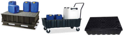 Bac de rétention PE pour fûts de 2x200 litres