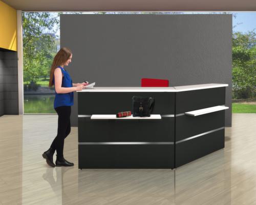 Kerkmann Banque d'accueil angulaire Atlantis avec repose-sacs