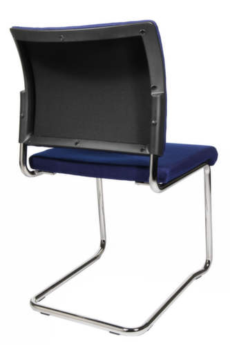 Topstar Fauteuil luge pour visiteurs capitonné Visit 20, assise tissu (100 % polypropylène), bleu