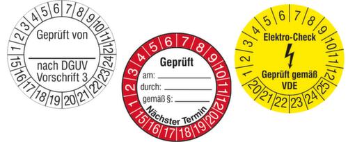 Plaquette de contrôle ronde sans couleur de l'année