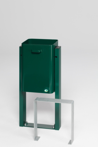 VAR Poubelle pour l'extérieur, 40 l, vert mousse