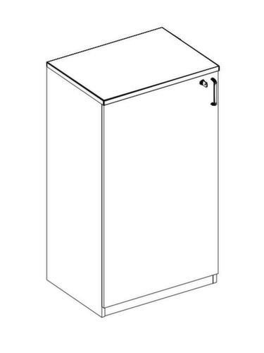 Nowy Styl Armoire à portes battantes E10, 3 hauteurs des classeurs