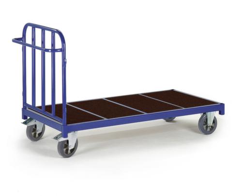 Rollcart Wagon à cloisons tubulaires avec zone de chargement antidérapante, force 1200 kg, plateau longueur x largeur 1600 x 800 mm