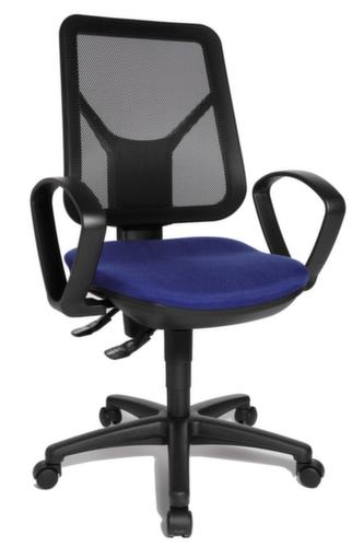 Topstar Siège de bureau pivotant ERGO NET, Dossier maille, bleu