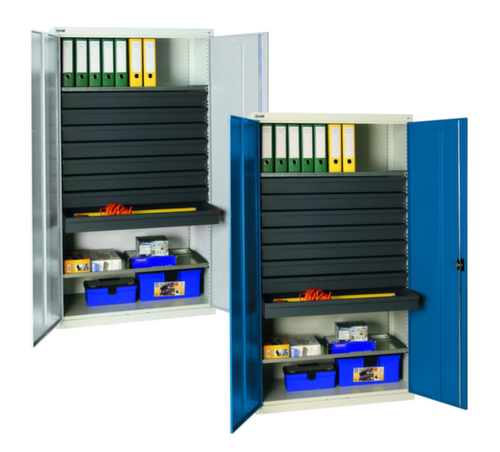 stumpf Armoire d'atelier Serie 3000 avec 2 tablettes de rétention + 8 tiroirs