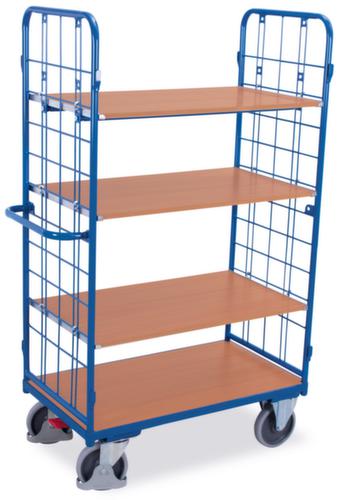 VARIOfit Chariot à étagères avec parois grillagées