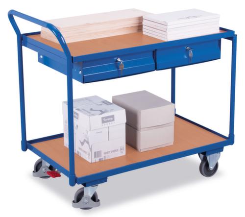 VARIOfit Chariot à plateaux 985x590 mm, force 250 kg, 2 plateaux