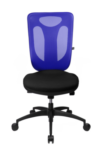 Topstar Siège de bureau pivotant Net Pro 100 avec mécanisme synchrone ponctuel, Dossier maille, noir