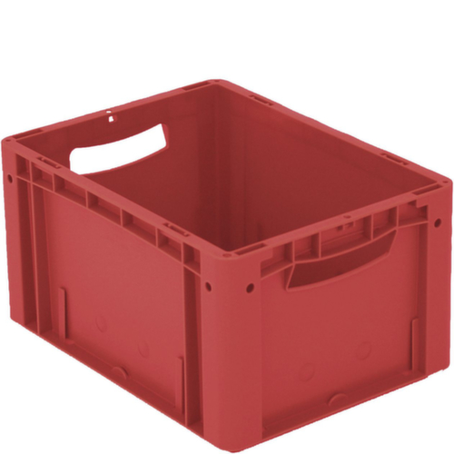 BITO Bac gerbable norme Europe, rouge, capacité 19 l