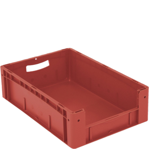 BITO Conteneur de stockage visible Euronorm avec ouverture d'accès, rouge, HxLxl 170x600x400 mm