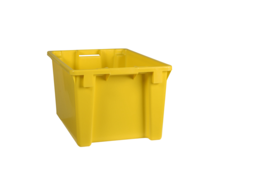 Bac gerbable emboîtable, jaune, capacité 50 l