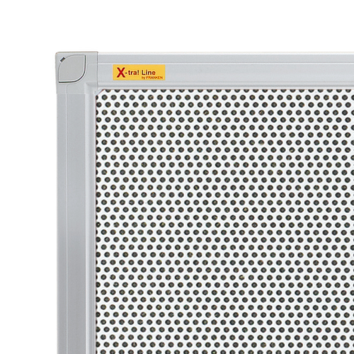 Franken Tableau à épingles X-tra!Line® Pin n Mag en textile et tableau magnétique avec grille métallique