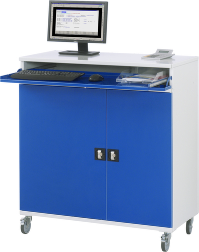 RAU Armoire pour PC mobiles 60, RAL7035 gris clair/RAL5010 bleu gentiane