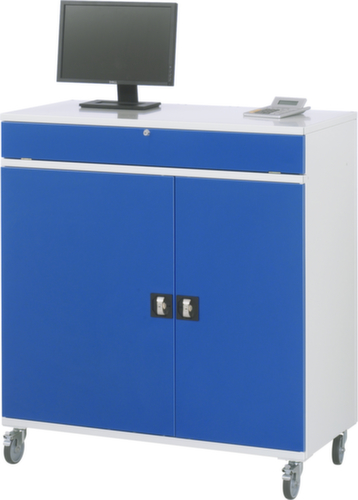 RAU Armoire pour PC mobiles 60, RAL7035 gris clair/RAL5010 bleu gentiane