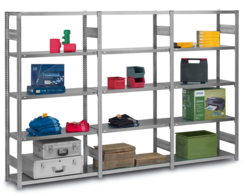 hofe Rayonnages enhofe treillis dans les constructions mi-lourdes, hauteur x largeur x profondeur 2500 x 1060 x 835 mm, 6 tablettes