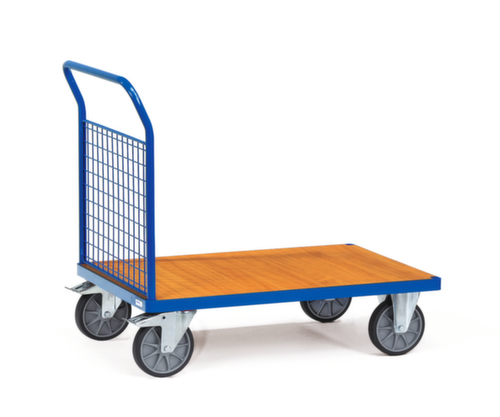 fetra Wagon à parois de bout de grille MULTIVARIO, force 600 kg, plateau longueur x largeur 1200 x 800 mm