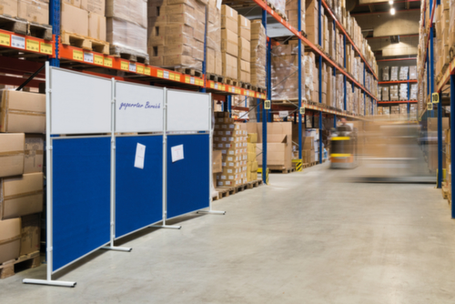 Franken 2 roulettes pivotantes avec frein pour paroi démontable