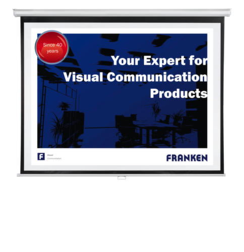 Franken écran de projection sous carter avec commande manuelle