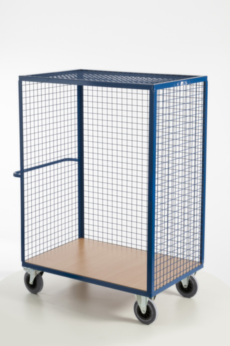 Rollcart Chariot-armoire avec parois grillagées
