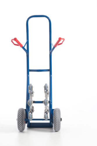 Rollcart Diable pour escaliers 5 étoiles, force 150 kg, largeur de pelle 300 mm, bandage air